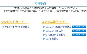 ハニーラインWEB登録支払い方法